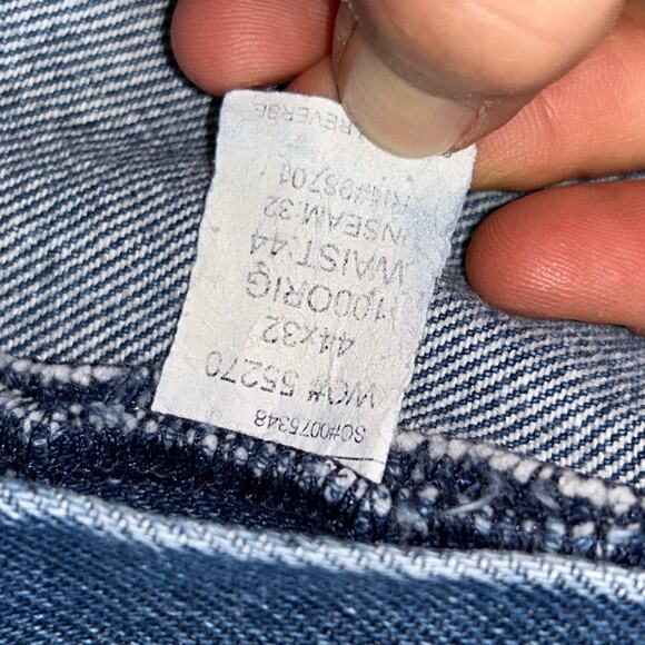 Vintage Wild Ass Jeans Mens 44 Carpenter Workwear Suspender Buttons - Picture 5 of 12